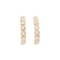 Plated 18KT Yellow Gold and Sterling Silver 0.51ctw Diamond Earrings