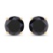 14KT Yellow Gold 3.24ctw Black Diamond Earrings