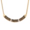 Plated 18KT Yellow Gold 2.25ctw Black Sapphire and Diamond Pendant with Chain