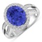 14KT White Gold 3.43ctw Tanzanite and Diamond Ring