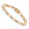 Plated 18KT Yellow Gold 8.54cts Citrine and Diamond Bracelet