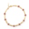 Plated 18KT Yellow Gold 1.25ctw Ruby and Diamond Bracelet