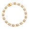 Plated 18KT Yellow Gold 0.14cts Diamond Bracelet