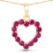 10KT Yellow Gold 0.43ctw Ruby Pendant