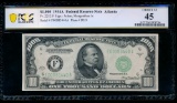 1934A $1000 Atlanta FRN PCGS 45