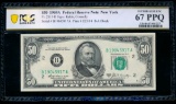 1969A $50 New York FRN PCGS 67PPQ