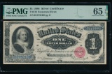 1886 $1 Martha Washington Silver Certificate PMG 65EPQ