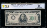 1934A $500 Philadelphia FRN PCGS 25