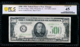 1934 $500 Chicago FRN PCGS 45