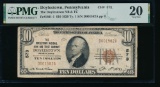 1929 $10 Doylestown PA National PMG 20