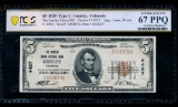 1929 $5 Greenley CO National PCGS 67PPQ