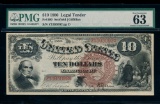 1880 $10 Jackass Legal Tender Note PMG 63
