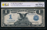 1899 $1 Black Eagle Silver Certificate PCGS 66PPQ