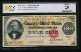 1922 $100 Gold Certificate PCGS 25