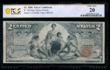 1896 $2 Educational Silver Certificate PCGS 20