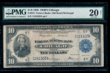 1918 $10 Chicago FRBN PMG 20NET