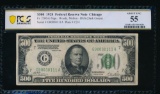 1928 $500 Chicago FRN PCGS 55