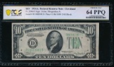 1934A $10 Cleveland FRN PCGS 64PPQ
