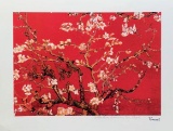 Van Gogh Red Almond Blossoms Estate Signed Reproduction Giclee
