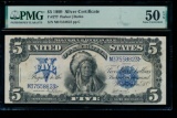 1899 $5 Chief Silver Certificate PMG 50EPQ