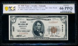 1929 $1 Greeley CO National PCGS 66PPQ