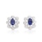 Plated Rhodium and Sterling Silver 0.82ctw Lolite Earrings