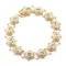 Plated 18KT Yellow Gold 6.25cts Blue Topaz Bracelet