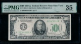 1934A $500 New York FRN PMG 35