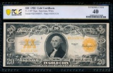 1922 $20 Gold Certificate PCGS 40