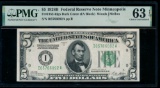 1928B $5 Minneapolis FRN PMG 63EPQ