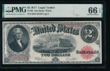 1917 $2 Legal Tender Note PMG 66EPQ