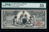 1896 $2 Educational Silver Certificate PMG 55