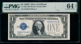 1928B $1 Silver Certificate PMG 64EPQ