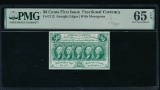 50 Cent First Issue Fractional PMG 65EPQ