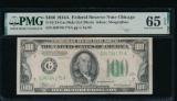 1934A $100 Chicago FRN PMG 65EPQ