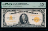 1922 $10 Gold Certificate PMG 45EPQ