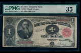 1891 $1 Treasury Note PMG 35