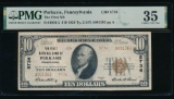 1929 $10 Perkasie PA National PMG 35