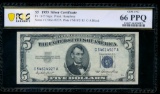 1953 $5 Silver Certificate PCGS 66PPQ