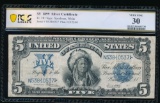 1899 $5 Chief Silver Certificate PCGS 30