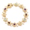 Plated 18KT Yellow Gold 5.75cts Multistone Bracelet