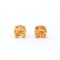 Plated 18KT Yellow Gold 3.15cts Citrine Earrings