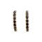 Plated 18KT Yellow Gold 2.05ctw Black Sapphire Earrings