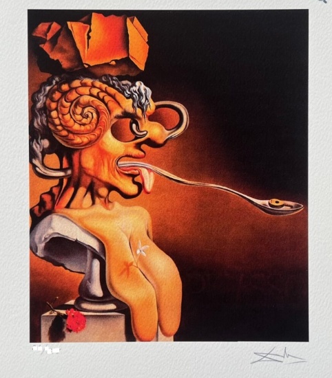 Salvador Dali PORTRAIT OF PICASSO Facsimile Signed Numbered Giclee
