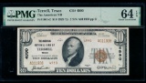 1929 $10 Terrell TX National PMG 64EPQ