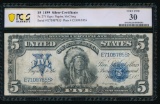 1899 $5 Chief Silver Certificate PCGS 30