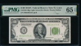 1928A $100 St Louis FRN PMG 65EPQ
