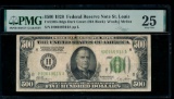 1928 $500 St Louis FRN PMG 25