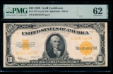 1922 $10 Gold Certificate PMG 62