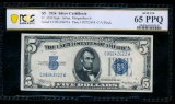 1934 $5 Silver Certificate PCGS 65PPQ
